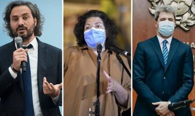 Cafiero, Vizzotti y Uñac inauguran un hospital en la provincia de San Juan