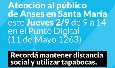 Anses Más Cerca de la Gente: Atención al público en el Punto de Contacto de Anses en Santa María⠀