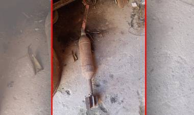Un niño encontró el proyectil de un mortero enterrado en el fondo de su casa en La Plata