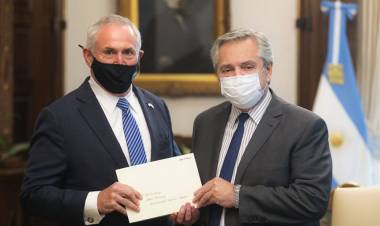 Alberto Fernández recibió las cartas credenciales del nuevo embajador de EEUU
