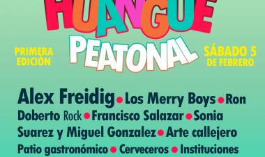 HuanguePeatonal: Alex Freidig se presenta en el escenario central de su querido pueblo