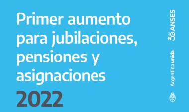 LAS JUBILACIONES, PENSIONES Y ASIGNACIONES AUMENTARÁN 12,28% EN MARZO