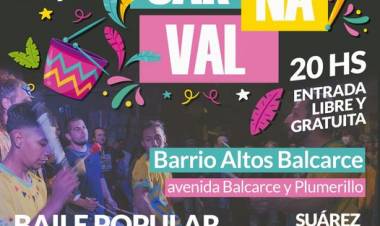 El carnaval lo celebramos en Barrio Altos Balcarce con un espectacular baile popular