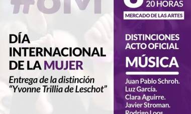 Día Internacional de la Mujer: entrega de la distinción Yvonne Trillia de Leschot