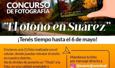 Concurso de fotografía con celular: “El otoño en Suárez”