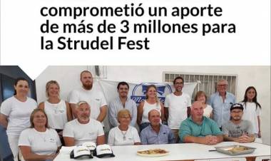 El Gobernador Kicillof comprometió un aporte de más de 3 millones para la Strudel Fest
