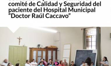 Se realizó la primer reunión del comité de Calidad y Seguridad del paciente del Hospital Municipal “Doctor Raúl Caccavo”