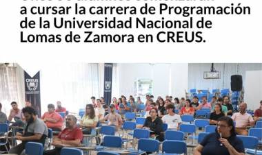 CREUS: unos 50 alumnos comenzarán a cursar la carrera de Programación de la Universidad Nacional de Lomas de Zamora