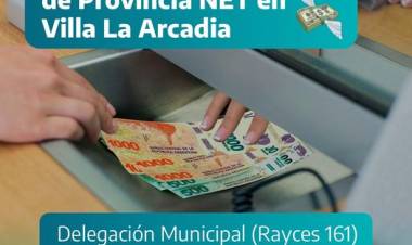 Villa La Arcadia: se instaló el servicio de Provincia Net en la delegación municipal