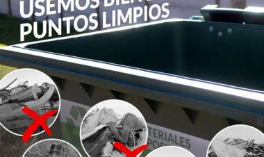 “Usemos bien los Puntos Limpios” 