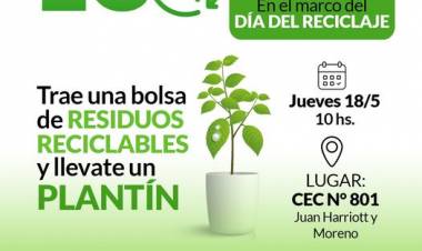 Jornada de Eco Canje en el CEC N° 801