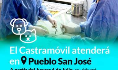 El Castramóvil atenderá en Pueblo San José