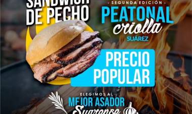 Se viene la 2° Suarez Peatonal Criolla