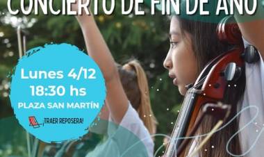 Concierto de fin de año de la Orquesta Escuela de Coronel Suárez