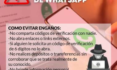 PARTE DE PRENSA ALERTA POR HACKEO DE WHATSAPP