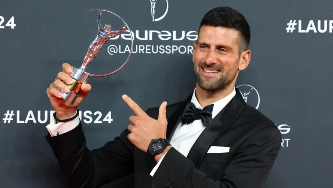 Novak Djokovic le ganó a Messi el Premio Laureus 2024 al mejor deportista del año