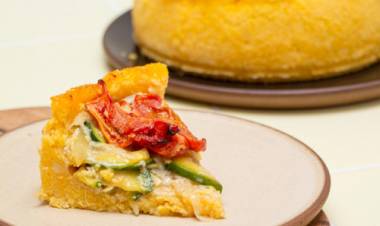 TARTA DE POLENTA CON VERDURAS