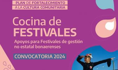Abrió la inscripción al programa “Cocina de Festivales” bonaerenses
