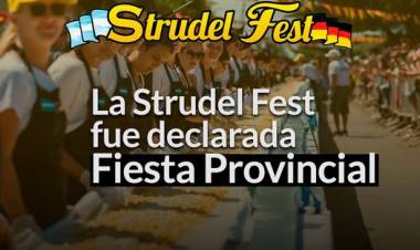 La Strudelfest fue declarada Fiesta Provincial 