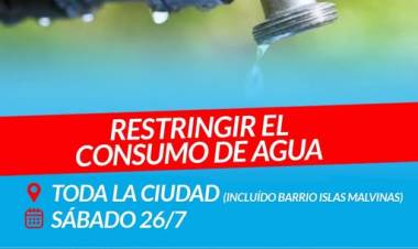RESTRICCIÓN DEL CONSUMO DE AGUA