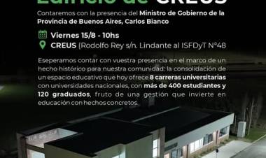 Se inaugura la 2° etapa del edificio del CREUS