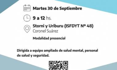 Invitación a Jornada de Salud Mental