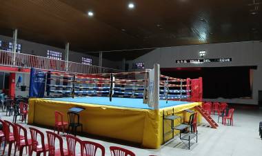 Festival Boxistico en el Club Villa del Parque de Casbas