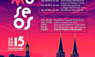 Vuelve “La Noche de los Museos”: una propuesta que revaloriza la historia y la identidad suarense