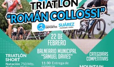 ¡Se viene la 21ª edición del Triatlón “Román Collossi” y ya podés empezar a prepararte!