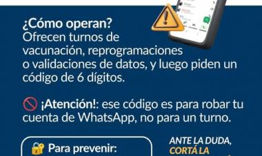  Alerta por estafas en nombre del Ministerio de Salud