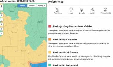 ALERTA AMARILLA POR VIENTOS