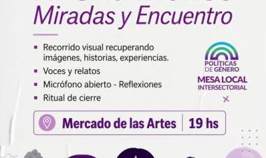 Invitación a "Ni Una Menos - Miradas y Encuentro": 03/06 - 19hs - Mercado de Las Artes