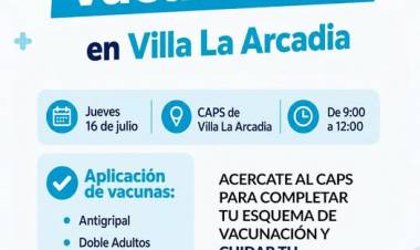 Jornada de Vacunación en Villa La Arcadia