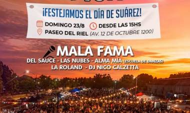 Mala Fama llega a Suárez Peatonal para cerrar el festejo de nuestro aniversario