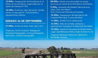 Huanguelén celebra su 114° aniversario