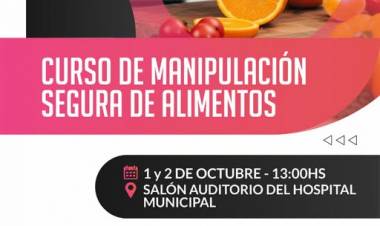 Nuevo curso de Manipulación Segura de Alimentos