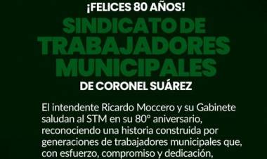 El Sindicato de Trabajadores Municipales celebra su 80° aniversario