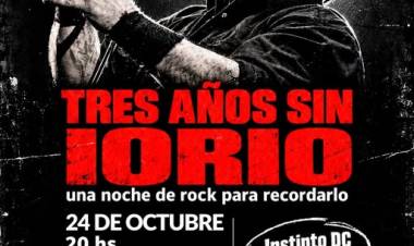 Tres años sin Iorio: rock, memoria y una noche de rock para recordarlo