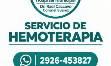 HEMOTERAPIA: INFORMACIÓN DE CONTACTO Y HORARIOS DE ATENCIÓN