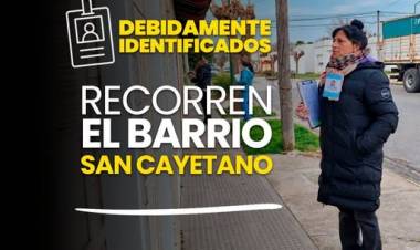  Barrio San Cayetano: comenzó un nuevo relevamiento territorial