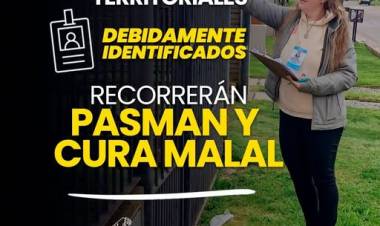 ¡Los agentes territoriales llegan a Pasman y Curamalal