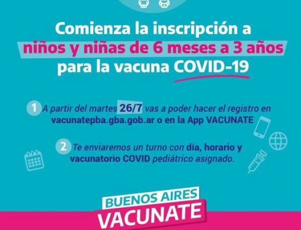 Información importante #VacunatePBA