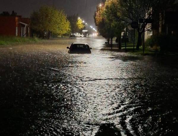 En el dia de ayer, cayeron entre 90 y 100mm en menos de una hora en Coronel Suárez