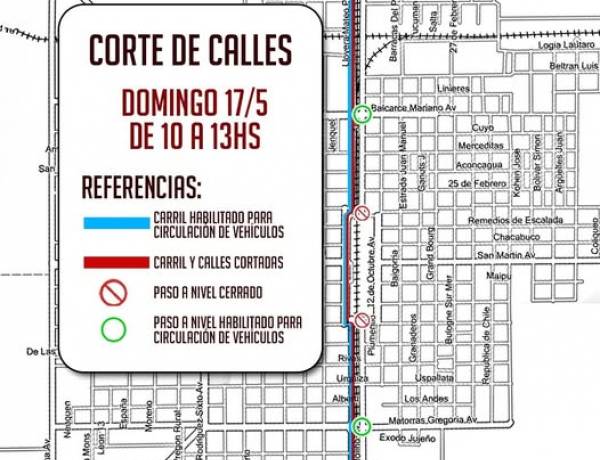 CORTES DE CALLES ESTE DOMINGO POR EL DUATLON PIÑEYRO-CORONEL SUÁREZ