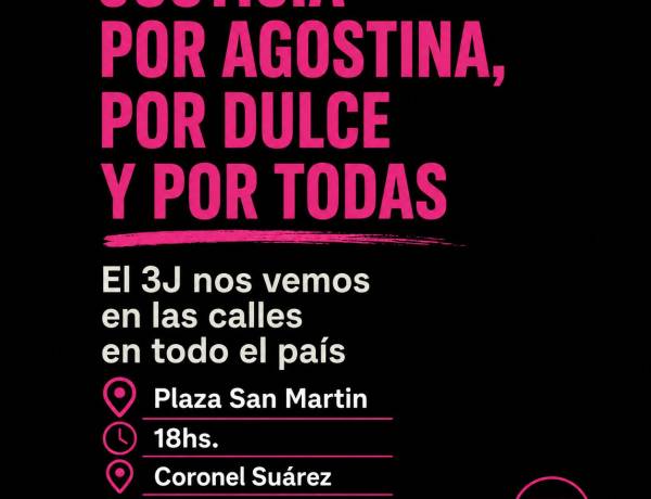 Aniversario de "Ni Una Menos": este 3 de Junio nos encontramos en Plaza San Martín a las 18hs.