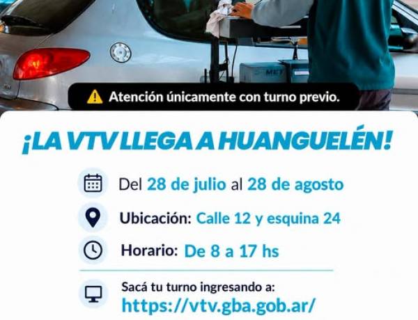 ¡La VTV llega a Huanguelén!