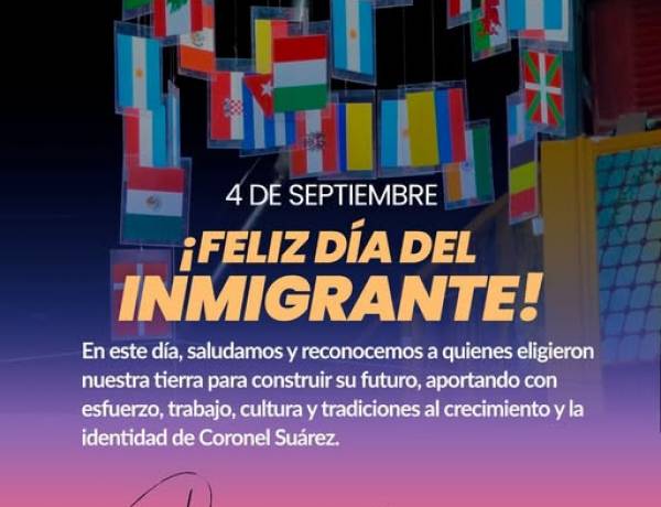 4 de septiembre: Día del Inmigrante