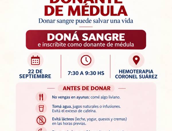 Suárez dona: sumate a una jornada que puede salvar vidas