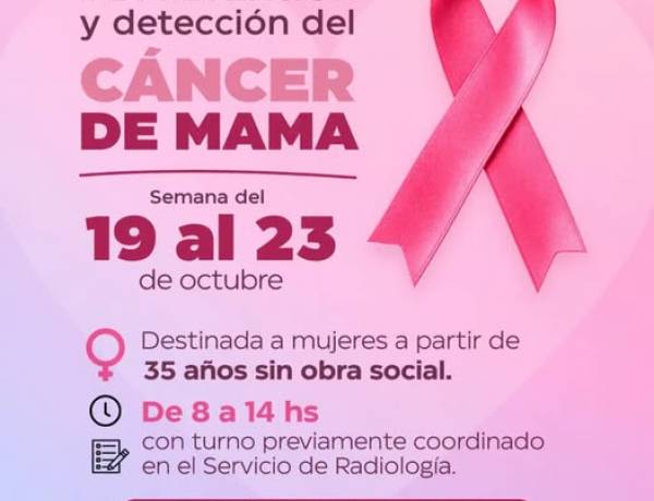 Prevenir es llegar a tiempo: comienza la 11ª campaña de prevención y detección del cáncer de mama