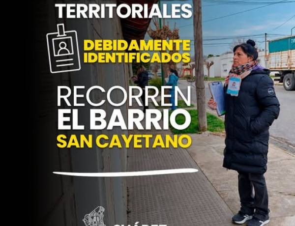  Barrio San Cayetano: comenzó un nuevo relevamiento territorial